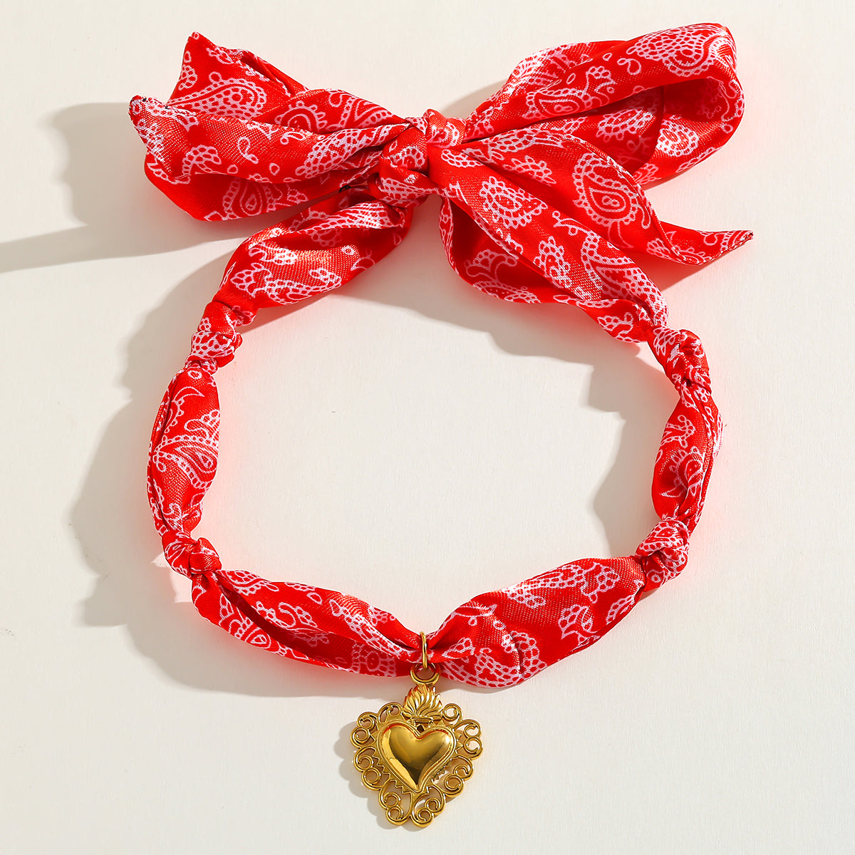 The Red Scarf Necklace