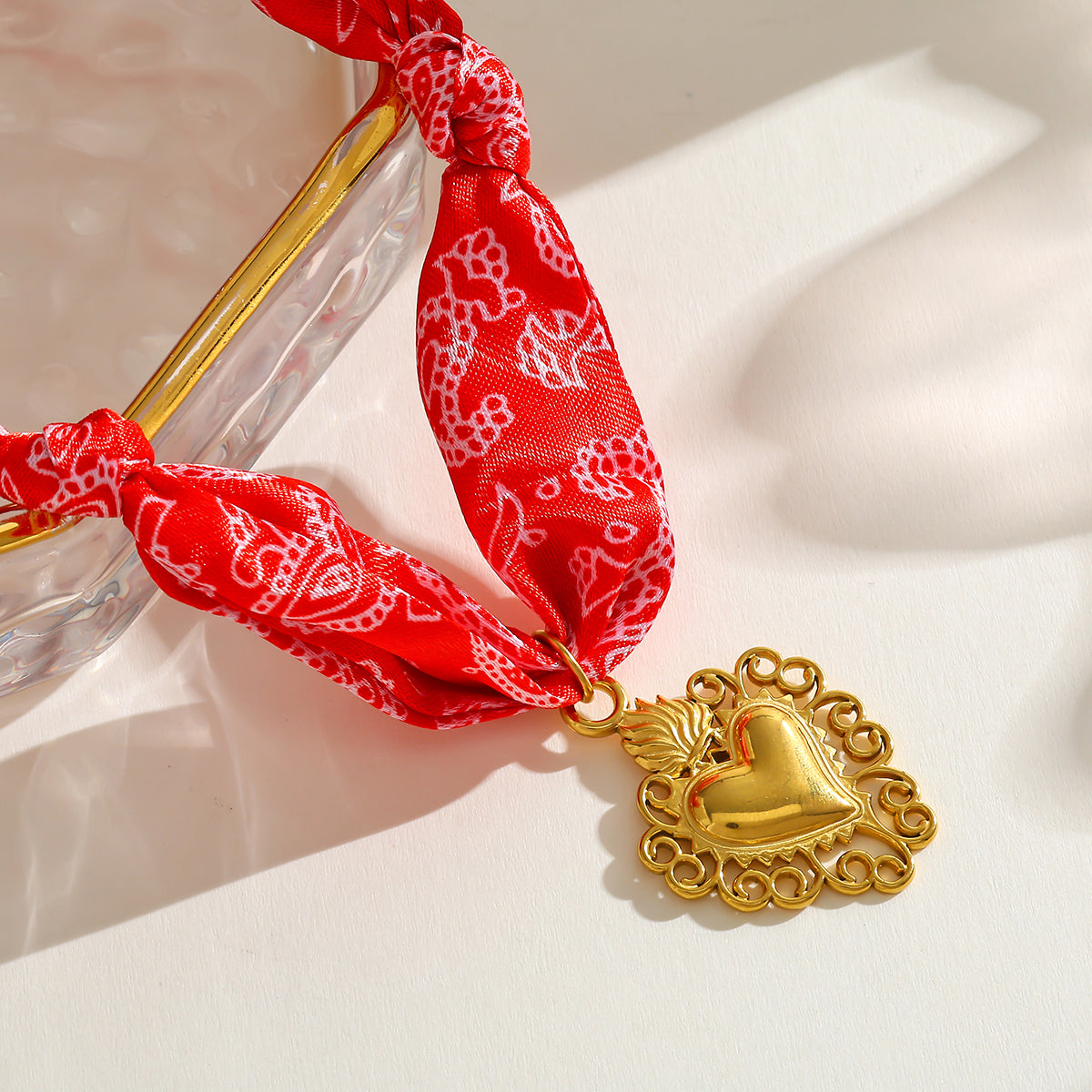 The Red Scarf Necklace