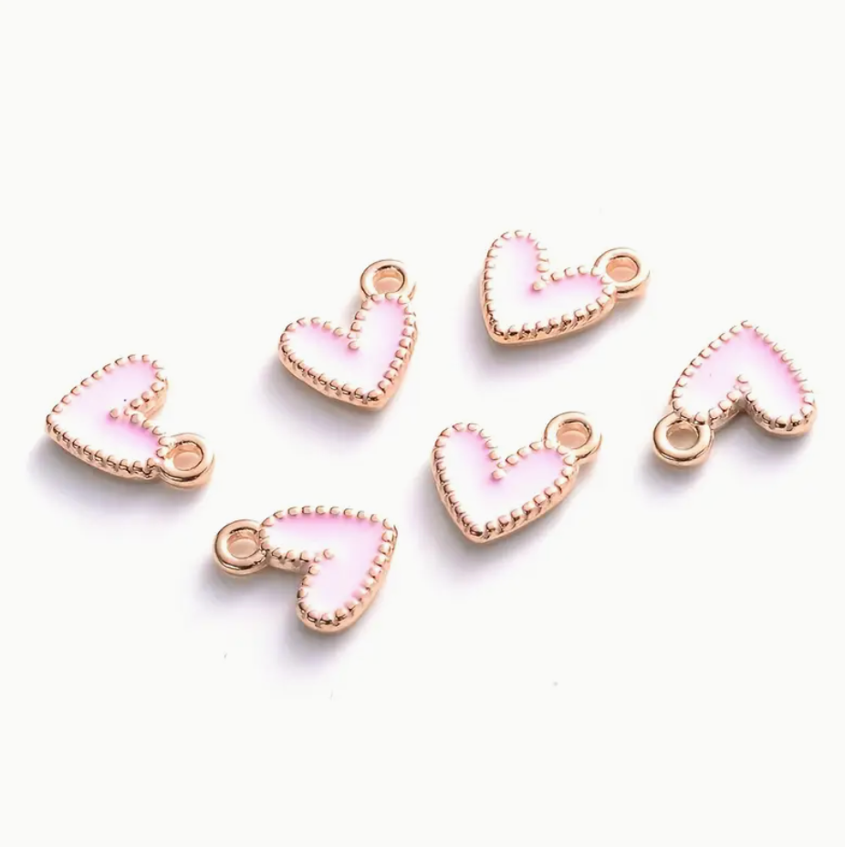 Gold Pink Heart - Small