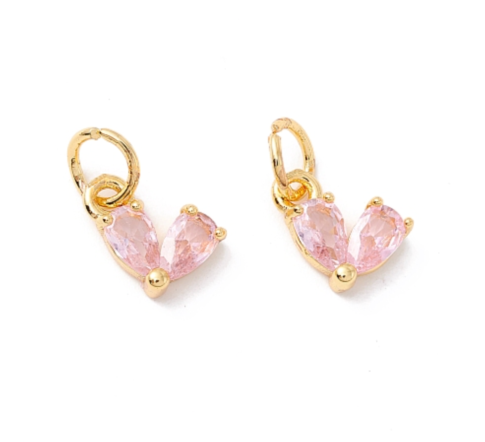 Pink Crystal Heart - Small