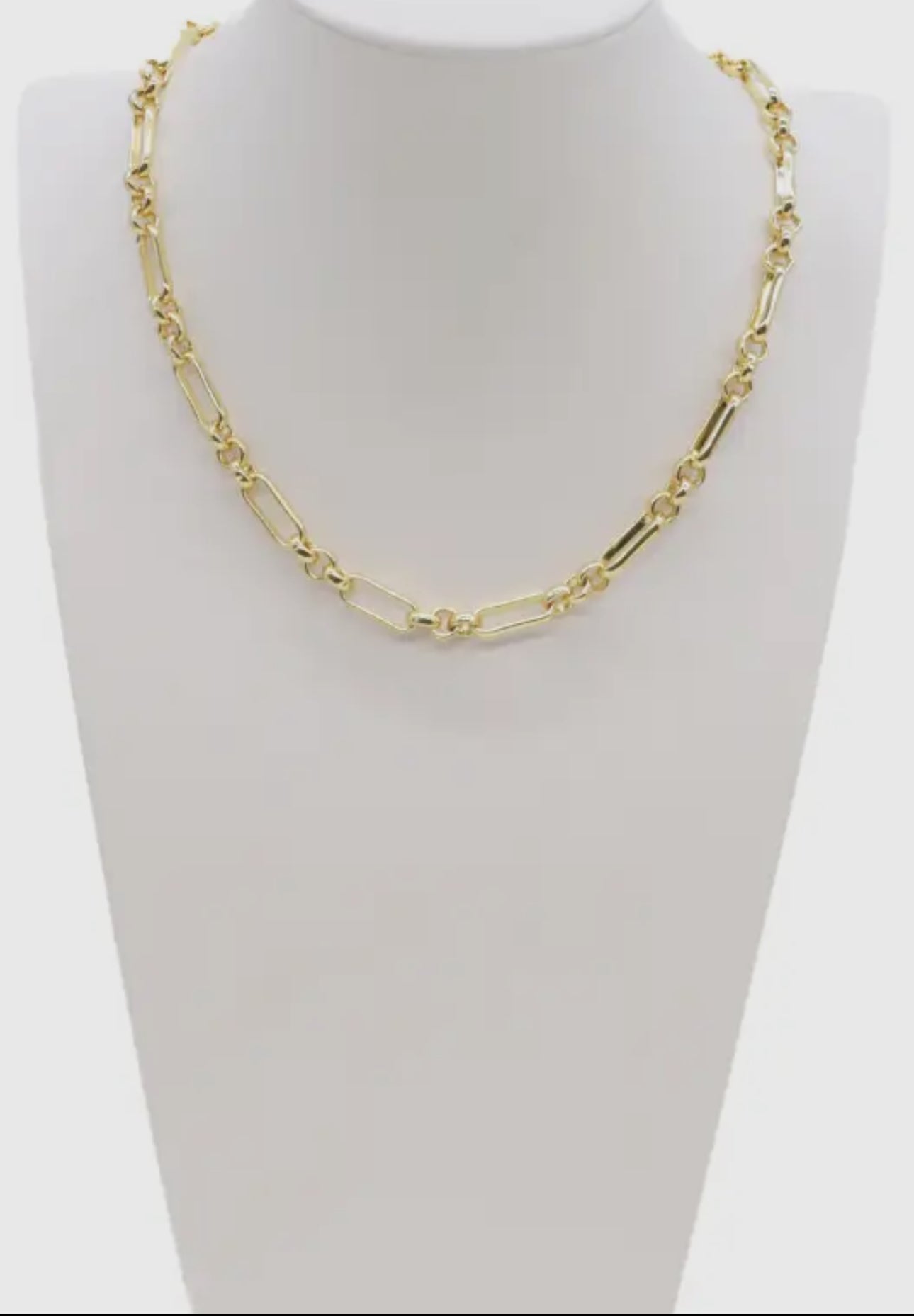 18K Gold Chunky Paperclip Chain