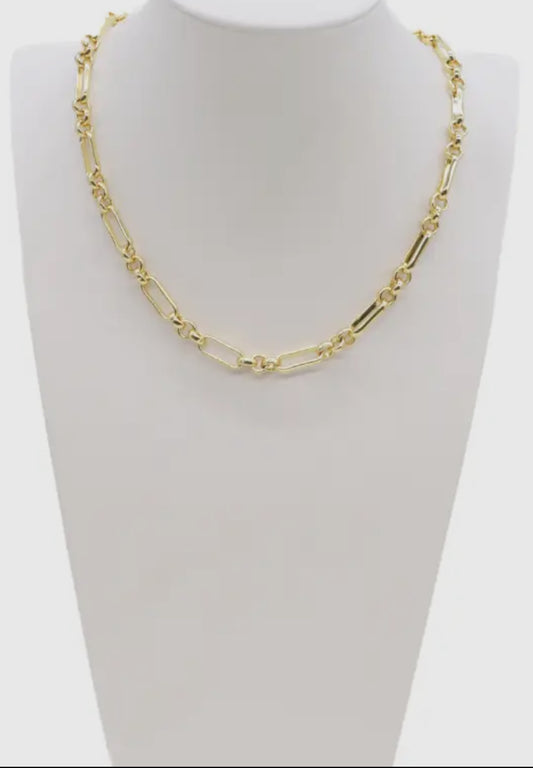 18K Gold Chunky Paperclip Chain