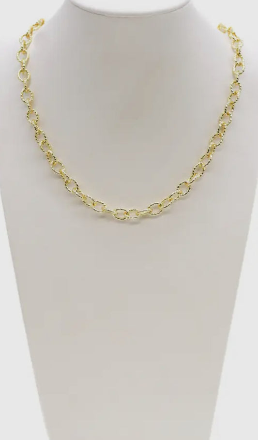 18K Gold Chunky Basic Chain
