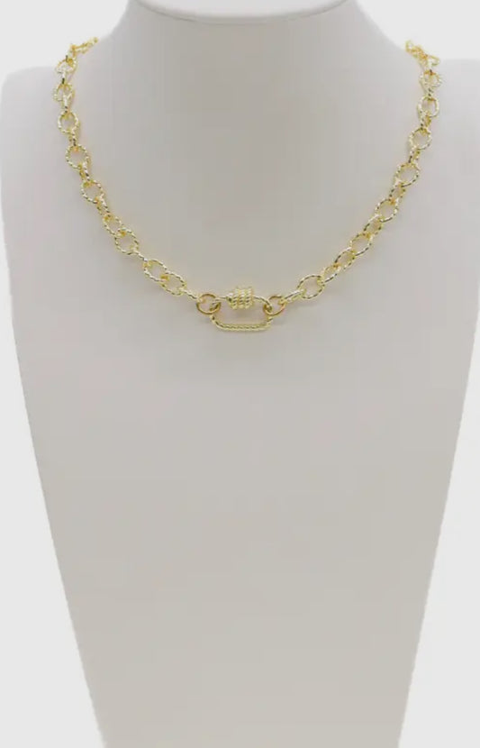 18K Gold Clasp Chain