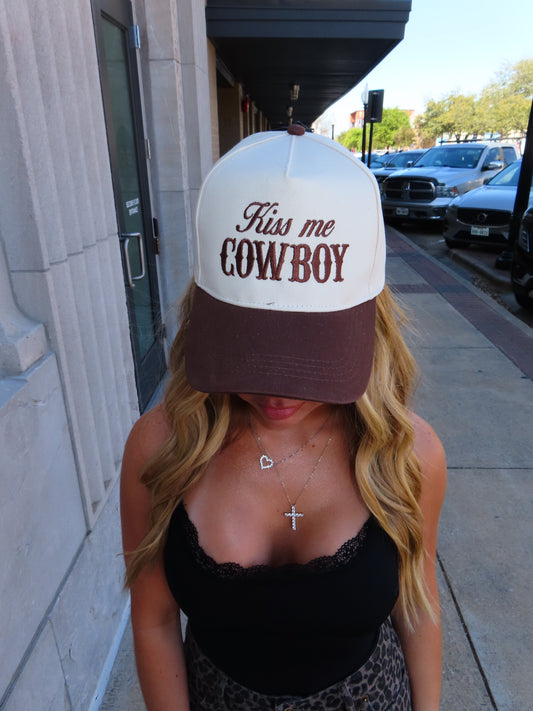 Kiss Me Cowboy Trucker Hat