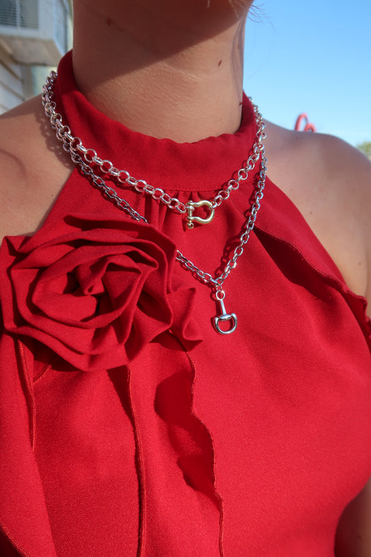 The Silver Snaffle Necklace