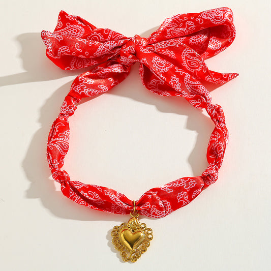 The Red Scarf Necklace
