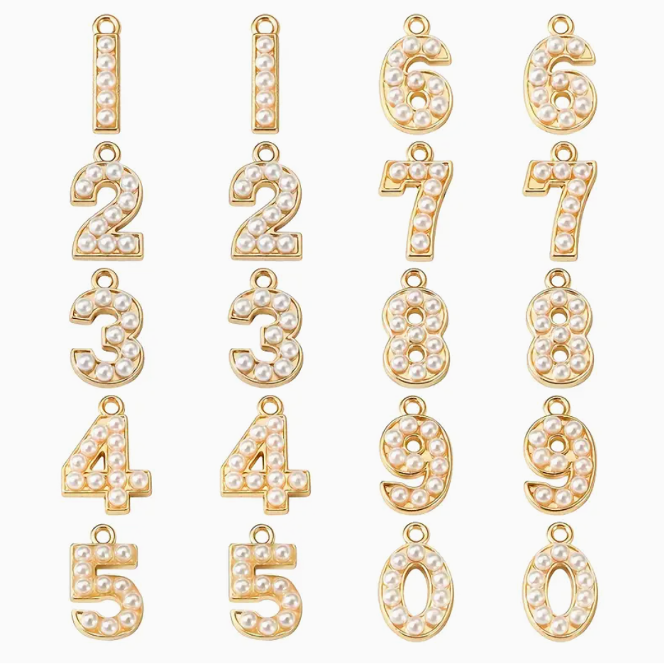 Gold Pearl #’s - Small