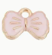 Gold Light Pink Bow - Small