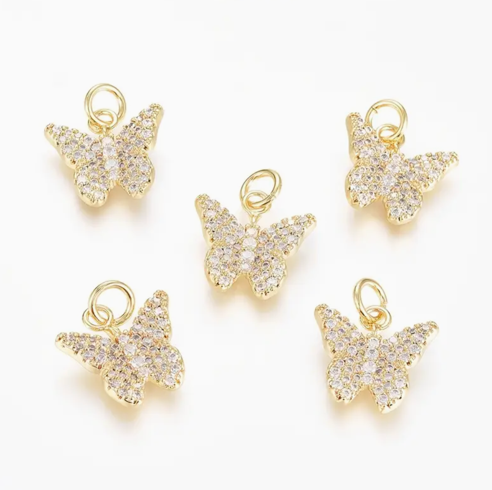 Gold Diamond Butterfly- Medium