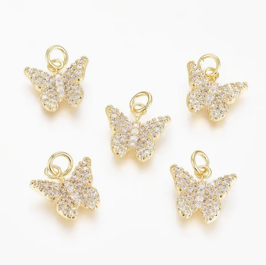 Gold Diamond Butterfly- Medium