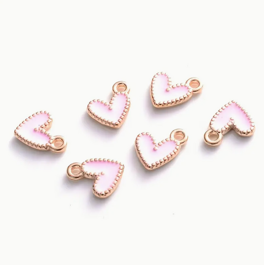 Gold Pink Heart - Small