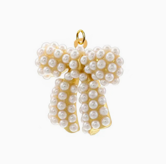 Gold Pearl Bow - Large