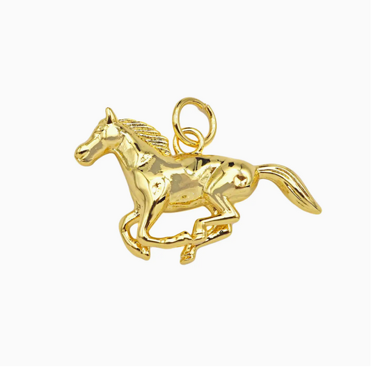Gold Horse Charm - Large