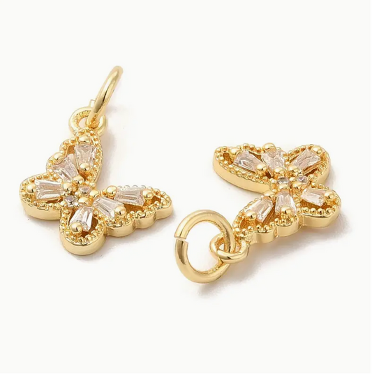 Gold Diamond Butterfly 2 - Small