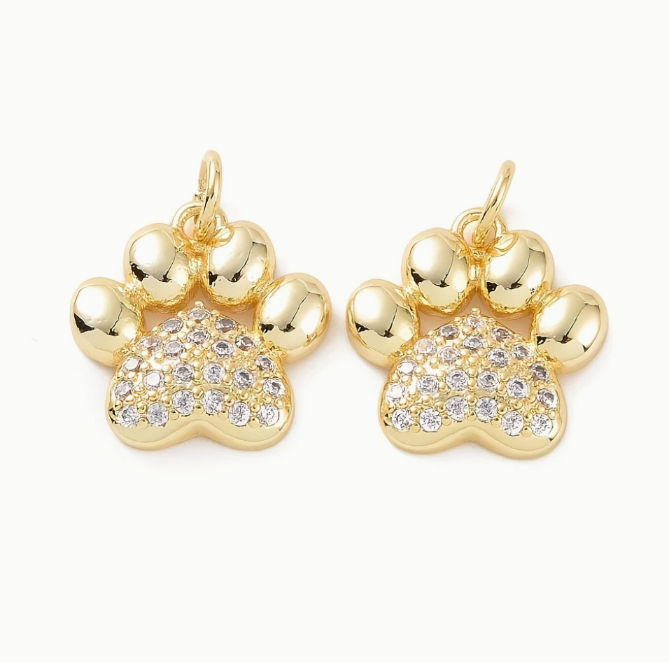Gold Dog Paw - Large