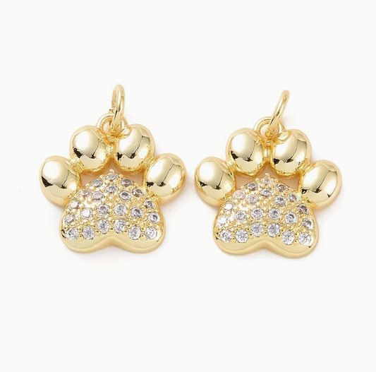 Gold Dog Paw - Large