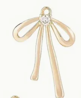 Gold Dainty Bow - Med.