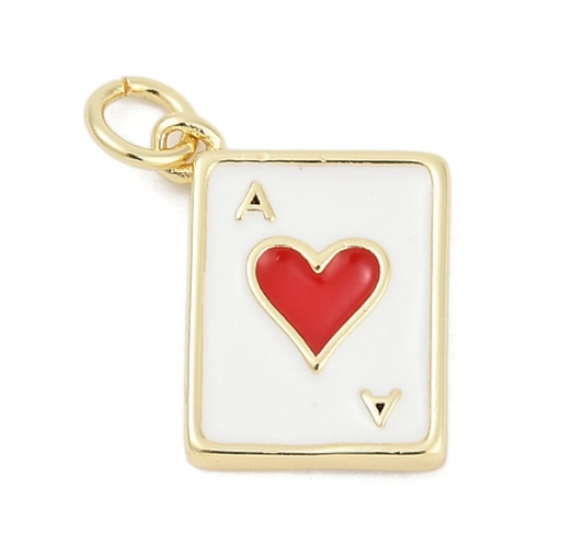 Ace of Hearts Charm - Large