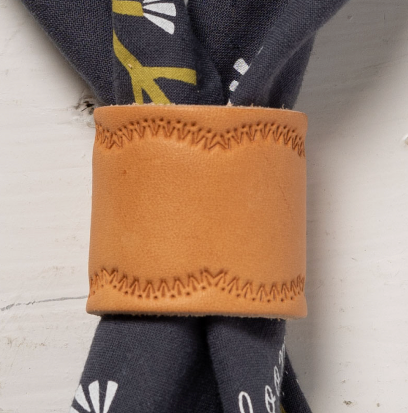 Handmade Leather Bandana Slide