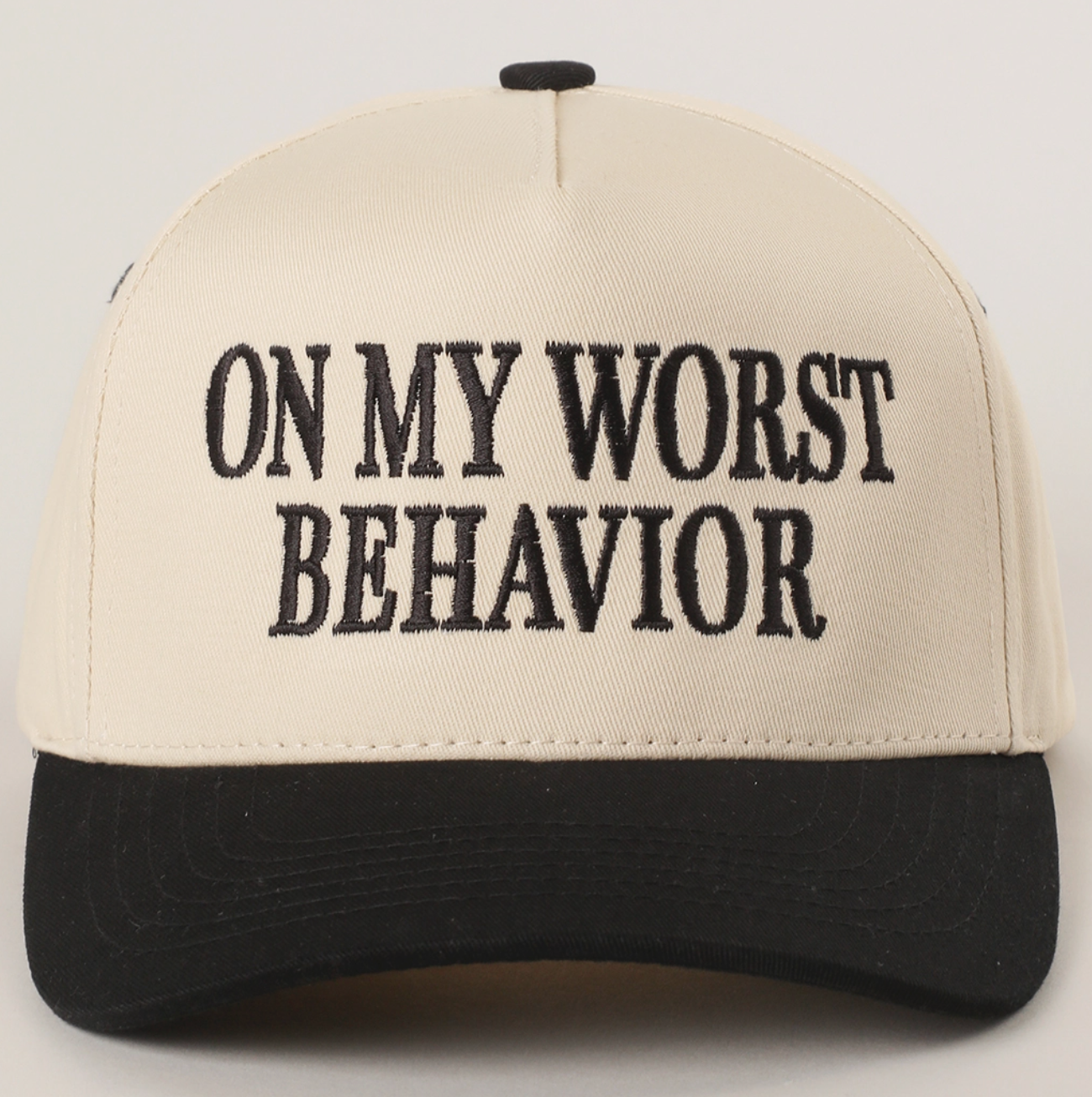 On My Worst Behavior Trucker Hat