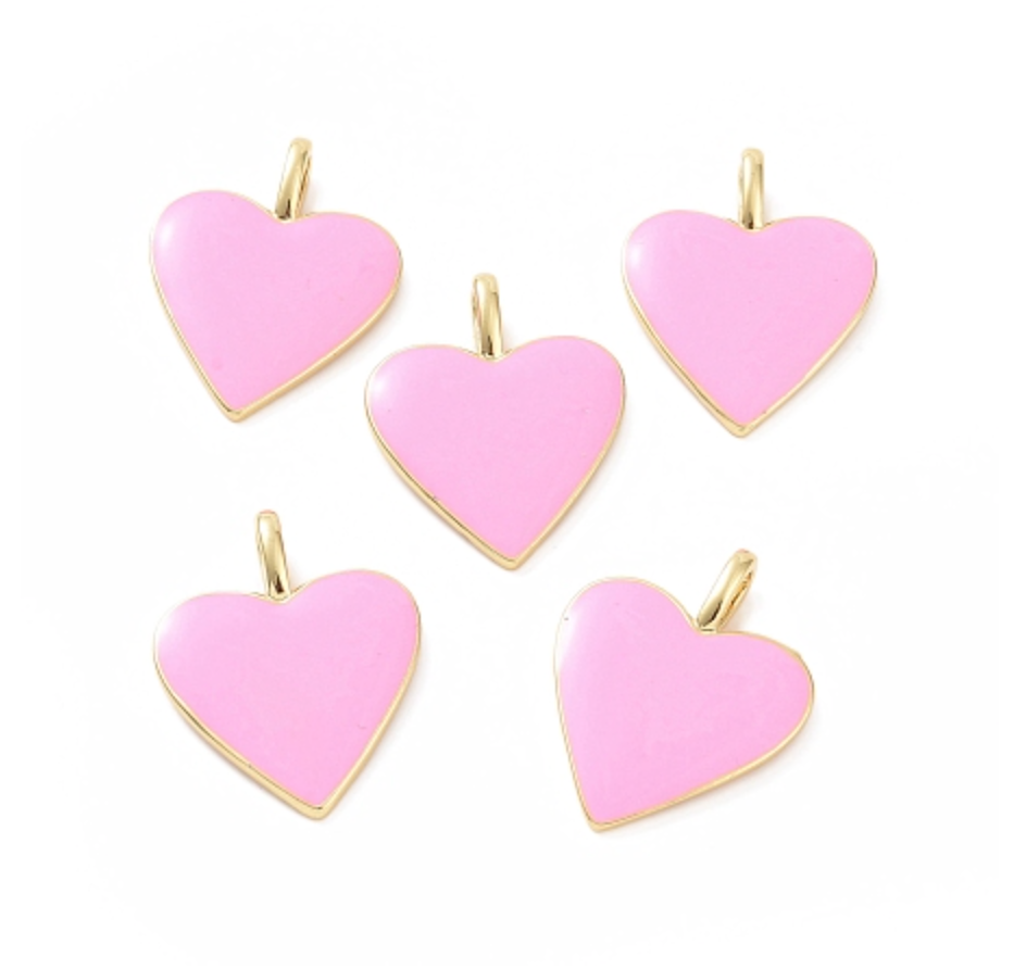 Gold Colorful Heart - Large